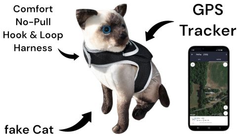 Mini Rechargeable Pet Locator Wireless Online GPS Pet Tracking Device Size:L